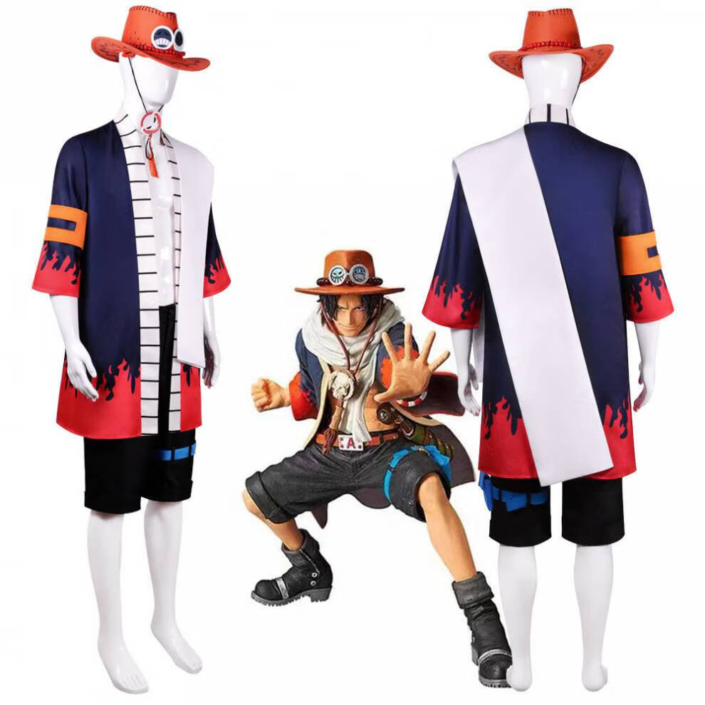 Men'S Kimono Accessories - Anime Portgas D Ace Cosplay Kostüm