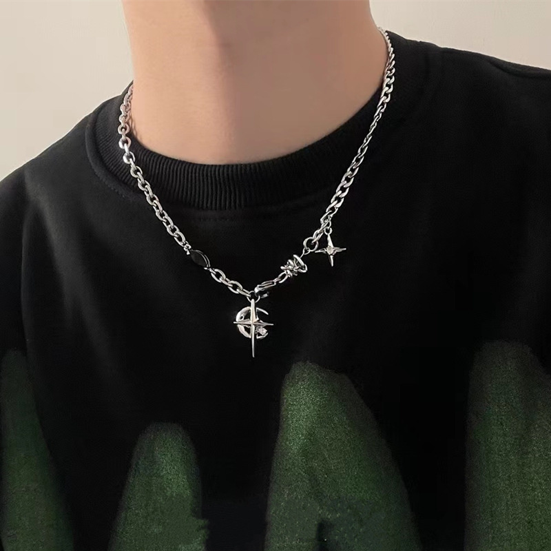 Men Accessories Neck Chain - 2023 kore moda Punk Punk ay