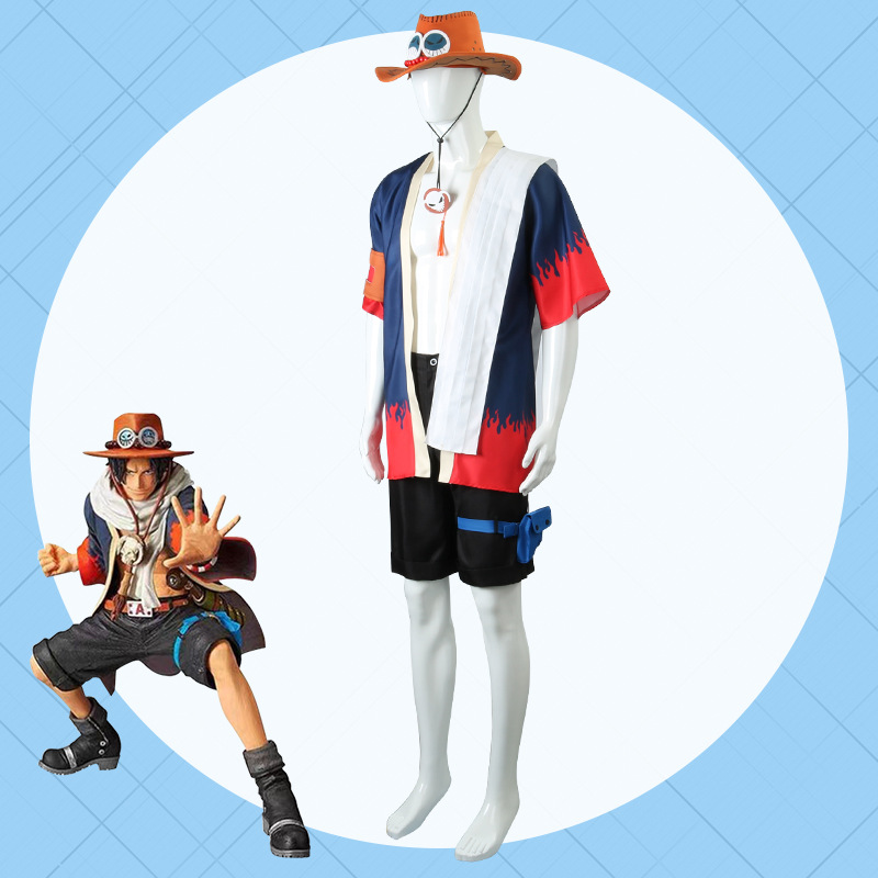 Anime Portgas D Ace Cosplay Ko - Men'S Kimono Accessories incelemesi ve fiyatı