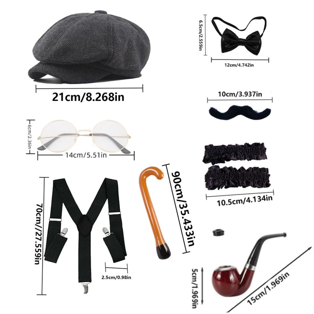 PESENAR Yaşlı Adam Kostüm Akse - Men'S Accessories In The 1920S incelemesi ve fiyatı